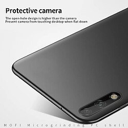 Wewoo Coque Pour Huawei Enjoy 10 Frosted PC Ultra-thin Hard Case Black pas cher