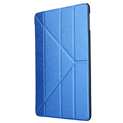 Avis Wewoo Housse Étui Coque Etui à rabat en cuir avec texture de déformation horizontale pour iPad 10,2 pouces Bleu