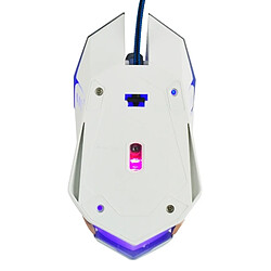 Avis Wewoo Souris blanc pour ordinateur portable PC LED lumière colorée USB 6 boutons 3200 DPI filaire de jeu optique