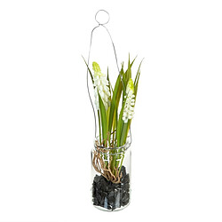 BigBuy Home Plante décorative Polyester Polyéthylène Fer 7 x 7 x 18 cm