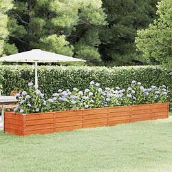 Maison Chic Jardinière,Lit surélevé de jardin - Bac à fleurs - pot de fleur rouillé 480x80x45 cm acier corten -GKD51700