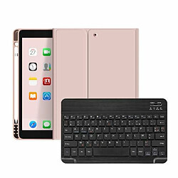 RedMiter Coque Silicone avec Clavier Bluetooth AZERTY Français pour iPad Pro 10.5 / Air3 2019 - Rose