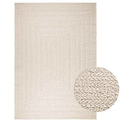 vidaXL Tapis ZIZUR crème 200x290 cm aspect de jute intérieur extérieur