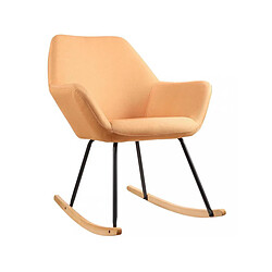 Mes Rocking chair 70x89x88 cm en tissu jaune