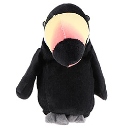 Peluche Peluche Bande Dessinée Parler Perroquet Parlant Jouet Enfants Enfants Cadeau Noir