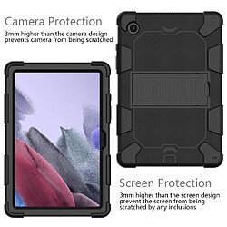 Coque en silicone antichoc, bicolore avec béquille noir pour votre Samsung Galaxy Tab A8 10.5 (2021)