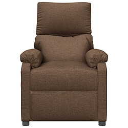 Acheter Maison Chic Fauteuil électrique de massage,Fauteuil luxe de relaxation Marron Tissu -MN42177