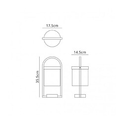 Luminaire Center Lanterne de jardin Maya Anthracite 1 ampoule 35,5cm