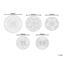 Avis Beliani Décoration murale PARORE Rond Herbier marin Naturel