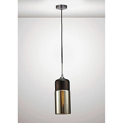 Luminaire Center Suspension design Mia Noir 1 ampoule 47cm