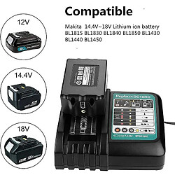 Avis Universal 3A DC18RC Remplacement LI-ion Charger pour Makita 14.4V ~ 18V BL1830 BL1840 BL1850 BL1815 BL1430 LXT400 EU Charger rapide