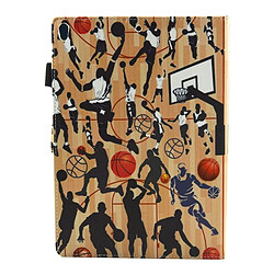 Avis Wewoo Coque pour iPad Pro 10.5 pouce Basketball Sports Motif Horizontal Flip en cuir Housse de protection avec Titulaire et fentes cartes sommeil