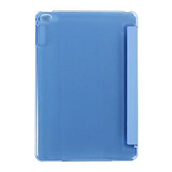 Avis Wewoo Smart Cover bleu pour iPad mini 4 Étui en cuir à rabat horizontal en soie avec support à trois plis