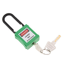 Avis PL38-KD Cadenas De Verrouillage De Sécurité Incurvé PVC 38 Mm Vert