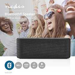 Alpexe Haut-Parleur Bluetooth® | 2 x 45 W | True Wireless Stereo (TWS) | Étanche | Noir