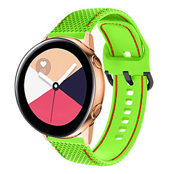 Avizar Bracelet pour Galaxy Watch 5 / 5 Pro / 4 Silicone Coutures Bicolore vert