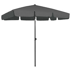 ComfortXL Parasol De Plage Anthracite 200x125 Cm