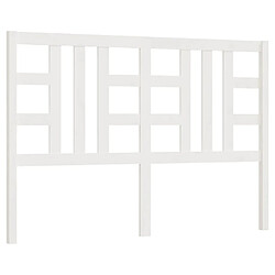 vidaXL Tête de lit Blanc 166x4x100 cm Bois massif de pin