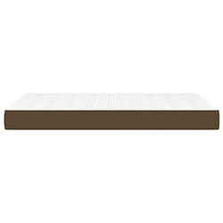 Avis Maison Chic Matelas de lit à ressorts ensachés, Matelas doux Marron foncé 120x200x20 cm -GKD47024