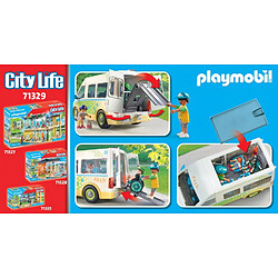 Playmobil® 71329 Bus scolaire blanc vert