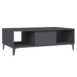 Maison Chic Tabls basse,Table Console pour salon Gris 103,5x60x35 cm Aggloméré -MN36919