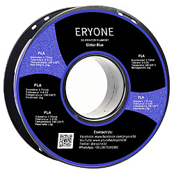 None ERYONE Galaxy Sparkly Glitter PLA Filament pour imprimante 3D 1 kg (2,2 lbs)/bobine - Bleu