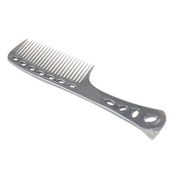 Acheter Salon De Coiffure En Plastique Poignée Antistatique Large Dent Peigne À Cheveux Gris