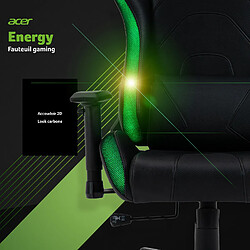 Acheter Acer gaming - Fauteuil gaming Energy - RGB contrôlable - Full réglable - Design Carbone