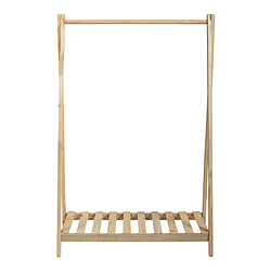 Helloshop26 Portemanteau niveau de rangement pin 125 x 86 x 38 cm naturel 03_0008176