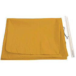 Mendler Housse de protection HWC pour parasol jusqu'à 4 m, housse avec fermeture éclair ~ jaune pas cher