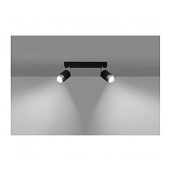 Avis Luminaire Center Spot Nero Twin Acier Noir,chrome 2 ampoules 18cm