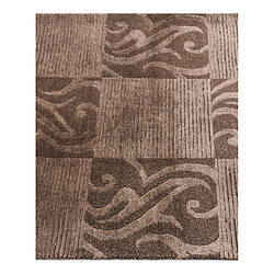 Vidal Tapis de laine 160x79 brun Darya pas cher