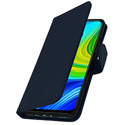 Avizar Étui Xiaomi Redmi Note 9 Housse Intégrale Porte-carte Fonction Support bleu