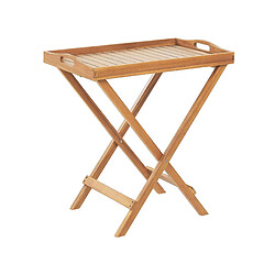 Beliani Table de jardin en bois clair JAVA