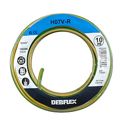 Debflex BOBINOT H07V-R 6 10M JAUNE / VERT