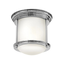 Elstead Lighting Plafonnier Salle de bains Hinkley Acier,verre opale gravé Chrome, verre opale