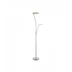 Endon Lampadaire Alassio avec liseuse, chrome satiné et plastique