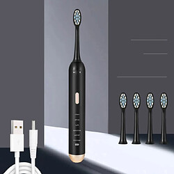 Universal Brosse à dents électrique sonore Brosse à dents à ultrasons rechargeable Nettoyage automatique des dents par USB