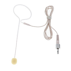 Microphone mono monobloc avec crochet auriculaire pour prise de réunion fiche d'écrou de 3,5 mm pas cher