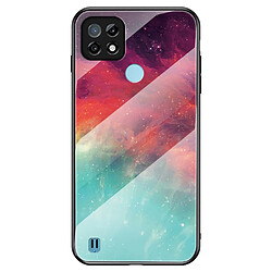 Coque en TPU Antichoc Hybride Motif Ciel étoilé ciel de couleur pour votre Realme C21