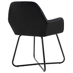 Acheter vidaXL Chaises à manger lot de 2 Noir Velours