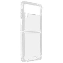 Avizar Coque Samsung Galaxy Z Flip 4 en 2 Parties Silicone Gel Souple Slim Transparent