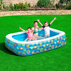 Piscine Gonflable Pour Enfants Bestway Rectangulaire Fleurs 229x152x56 cm