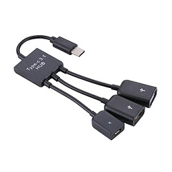 Wewoo Port USB-C / Type-C USB à double femelle pas cher