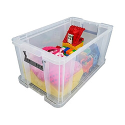 Allstore Boîte de rangement plastique 54 L incolore