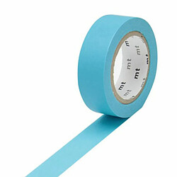 Masking tape unicolore - Bleu - 1,5 cm x 7 m