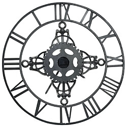 Avis vidaXL Horloge murale Argenté 78 cm Métal