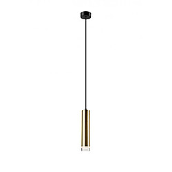 Lumière Suspension design Diego Verre,métal Or 1 ampoule 100cm