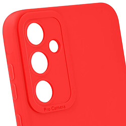 Avizar Coque pour Samsung Galaxy A55 5G Silicone Mat Toucher Doux Rouge