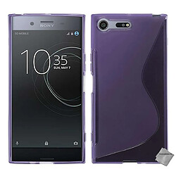 Htdmobiles Coque silicone gel fine pour Sony Xperia XZ Premium + film ecran - MAUVE